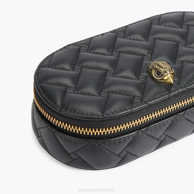 Kurt Geiger mujer estuche de joyería kensington de londres 2LPR561 | bolsas negro